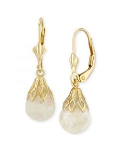 Floating Crushed Opal (1 ct. t.w.) Drop Earring in 14k Yellow Gold