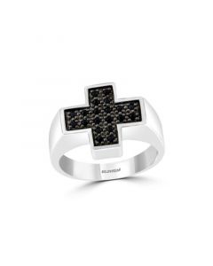 EFFY®  Men's Black Spinel (1/3 ct. t.w) Ring in Sterling Silver