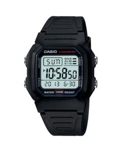 Men's Digital Black Resin Strap Watch 37mm