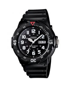 Men's Black Resin Strap Watch 43mm