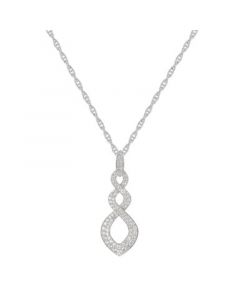 1/2 ct. t.w. Round Shape Diamond Pendant in 14k White Gold