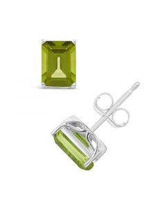 Peridot (3-3/8 ct. t.w.) Stud Earrings in Sterling Silver