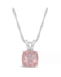 Sky Blue Topaz (2-3/4 ct. t.w.) Pendant Necklace in Sterling Silver. Also Available in Rose Quartz,  and Amethyst