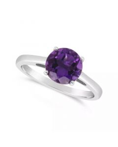 Amethyst (1-3/4 ct. t.w.) Ring in Sterling Silver. Also Available in Sky Blue Topaz (2-3/8 ct. t.w.) and Rose Quartz (1-9/10 ct. t.w.)