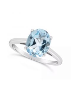 Sky Blue Topaz (3  ct. t.w.) Ring in Sterling Silver. Also Available in Rose Quartz (2-1/4 ct. t.w.)