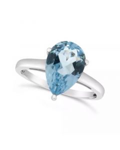 Sky Blue Topaz (3-3/8 ct. t.w.) Ring in Sterling Silver. Also Available in Rose Quartz (2-1/2 ct. t.w.)