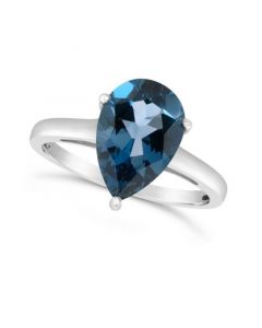 London Blue Topaz (3-1/3 ct. t.w.) Ring in Sterling Silver