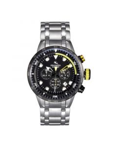 Men's Warrior Performance Timepiece Stainless Steel Chronograph Watch 44mm