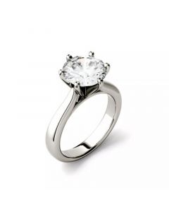 Moissanite Solitaire Engagement Ring 3-1/10 ct. t.w. Diamond Equivalent in 14k White or Yellow Gold