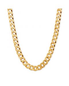 Curb Link 24" Chain Necklace in 18k Gold-Plated Sterling Silver