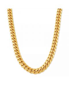 Cuban Link 26" Chain Necklace in 18k Gold-Plated Sterling Silver or Sterling Silver