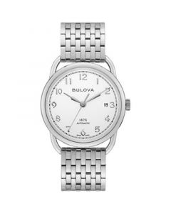 LIMTIED EDITION Men's Swiss Automatic Joseph Bulova Stainless Steel Bracelet Watch 38.5mm