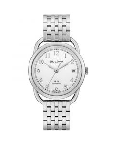 LIMITED EDITION Women's Swiss Automatic Joseph Bulova Stainless Steel Bracelet Watch 34.5mm