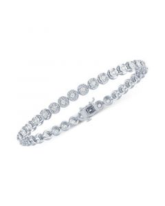 Lab Grown Diamond Tennis Bracelet (1 ct. t.w.) in Sterling Silver