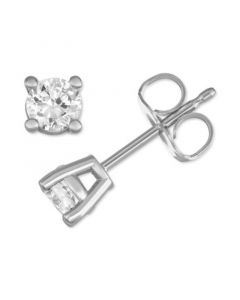 Lab Created Diamond Stud Earrings (1/2 ct. t.w.) in Sterling Silver