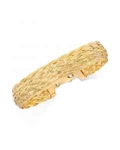 Braided Link Bracelet in 18k Gold-Plated Sterling Silver, Created for Macy's