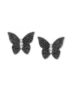 Diamond Butterfly Stud Earrings (1/2 ct. t.w.) in Sterling Silver