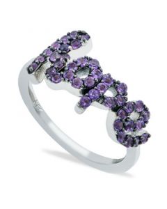 Amethyst (1 ct. t.w.) 'Hope' Ring in Sterling Silver