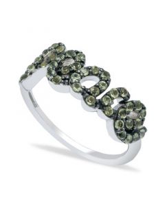 Peridot (1 ct. t.w.) 'Peace' Ring in Sterling Silver