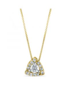 Diamond 1/4 ct. t.w. Pendant 18" Necklace in 10K Yellow Gold