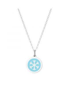 Mini Snowflake Necklace in Sterling Silver