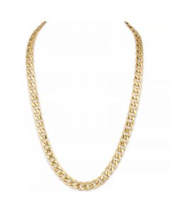 Cuban Link (11.75mm) 22" Chain in Yellow IP plated Stainless Steel (Also in Black IP and Stainless Steel)