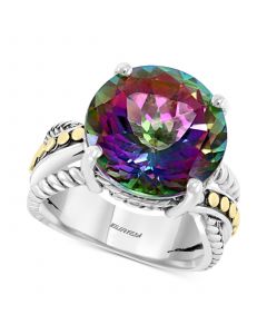 EFFY® Mystic Topaz Statement Ring (12-5/8 ct. t.w.) Ring in Sterling Silver & 18k Gold