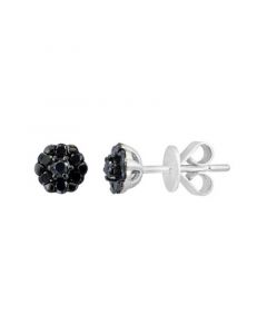 Black Diamond (3/8 ct. t.w.) Earring in 14K White Gold