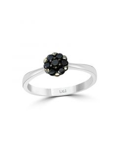 Black Diamond (1/4 ct. t.w.) Ring in 14K White Gold