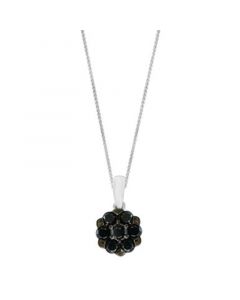 Black Diamond (1/4 ct. t.w.) Pendant in 14K White Gold