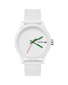 Men's L.12.12 Swiss White Silicone Strap Watch 42mm