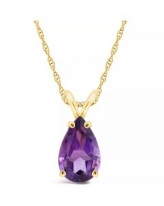 Swiss Blue Topaz (3-5/8 ct. t.w.) Pendant Necklace in 14K Yellow Gold. Also Available in Amethyst and Citrine