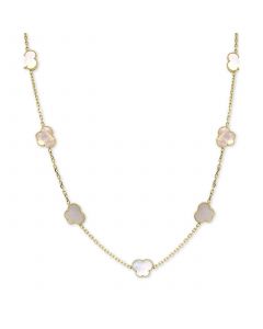 EFFY® Mother-of-Pearl Butterfly 36" Statement Necklace in 18k Gold-Plated Sterling Silver