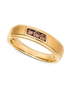 Chocolatier® Men's Diamond Band (1/4 ct. t.w.) in 14k Gold