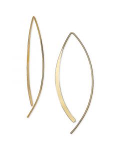 Polished Threader Earrings in 18k Gold-Plated Sterling Silver, Created for Macy's