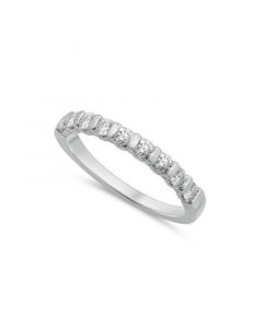 Diamond Bar Band (1/2 ct. t.w.) in 14k White Gold