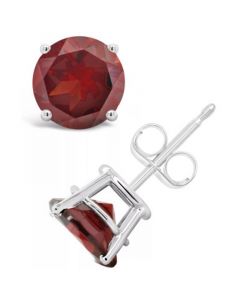 Garnet (3-1/5 ct. t.w.) Stud Earrings in Sterling Silver (Also Available in White Topaz and Citrine)