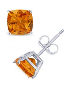 Citrine (2-7/8 ct. t.w.) Stud Earrings in Sterling Silver