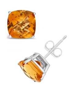 Citrine (3-3/4 ct. t.w.) Stud Earrings in Sterling Silver