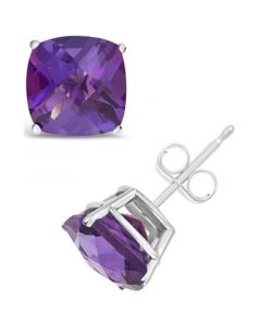 Amethyst (3-3/4 ct. t.w.) Stud Earrings in Sterling Silver