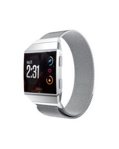 Unisex Fitbit Alta Silver-Tone Stainless Steel Watch Replacement Band