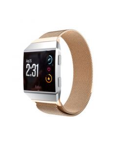 Unisex Fitbit Alta Rose Gold-Tone Stainless Steel Watch Replacement Band