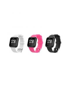 Unisex Fitbit Versa Assorted Silicone Watch Replacement Bands - Pack of 3