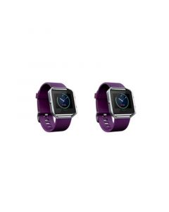 Unisex Fitbit Blaze Purple Silicone Watch Replacement Bands - Pack of 2