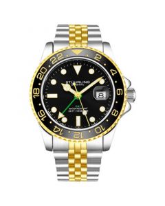 Men's Gold - Silver Tone Stainless Steel Bracelet Watch 42mm