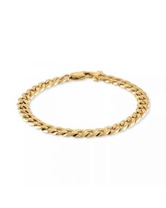 Curb Link Chain Bracelet in Gold-Tone Ion-Plated Stainless Steel, Created for Macy's ( Also available in Stainless Steel)