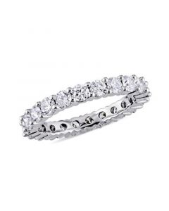 Certified Diamond (2 ct. t.w.) Eternity Band in 14k White Gold