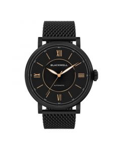 Black Dial with Black Plated Steel and Black Plated Steel Mesh Watch 44 mm