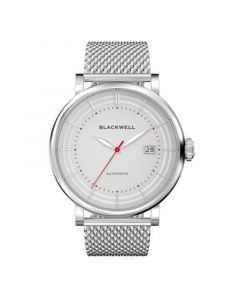 Gray Dial with Silver Tone Steel and Silver Tone Steel Mesh Watch 44 mm