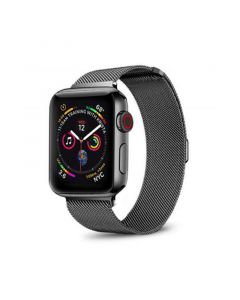 Men's and Women's Apple Black Stainless Steel Replacement Band 40mm